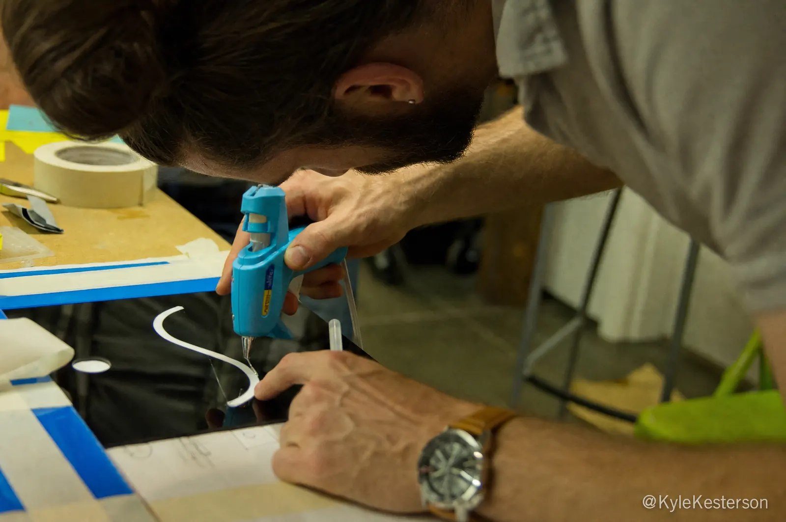 Hot glue and hands-on building